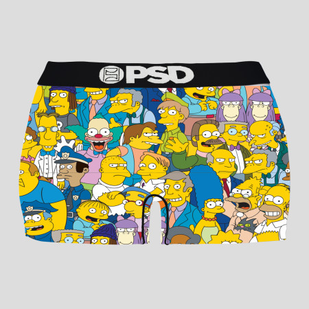 The Simpsons Full Cast PSD Boy Shorts Underwear